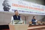 Financial Advisor Thanglemlian administering the oath for the Swachhata Hi Seva Campaign 2024 to NEC staff