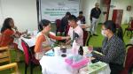 A view of the Health Camp for sanitation workers and outsourced staff of NEC, including the felicitation of sanitation workers.