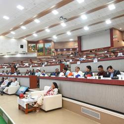 A view of the participants engrossed in the proceedings of NEC Vision Workshop