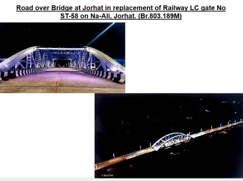 जोरहाट में रेलवे LC गेट के स्थान पर रोड ओवर ब्रिज