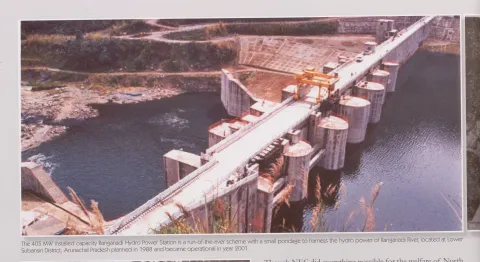 405 MW स्थापित क्षमता वाला रंगा नदी जलविद्युत केंद्र