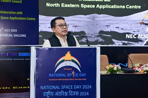 सोम कामेई, योजना सलाहकार, NEC, अपने मुख्य भाषण के दौरान