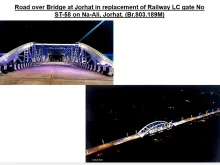 जोरहाट में रेलवे LC गेट के स्थान पर रोड ओवर ब्रिज