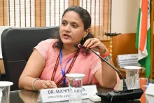 Dr. Suchita, Statistical Adviser at MDoNER, during her addre
