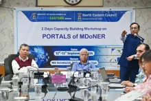 Officials of MDoNER sensitizing the participants during the