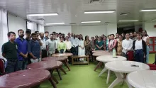 NEC Officer and staff during Hindi Essay