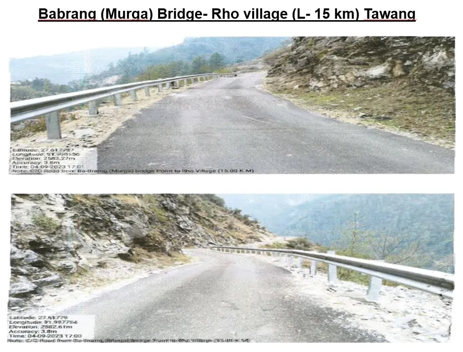 Babrang (Murga) Bridge- Rho village (L- 15 km) Tawang