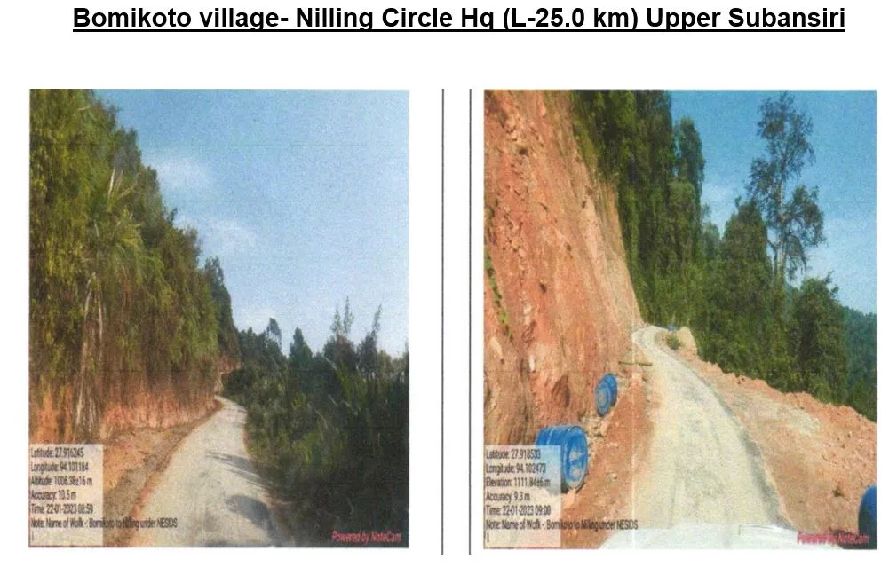 Bomikoto village- Nilling Circle Hq (L-25.0 km) Upper Subans
