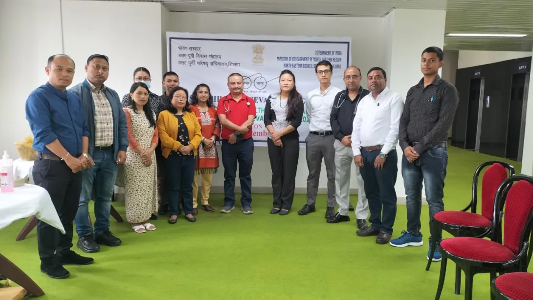 NEC officers and doctors at the Health Camp organized for sa