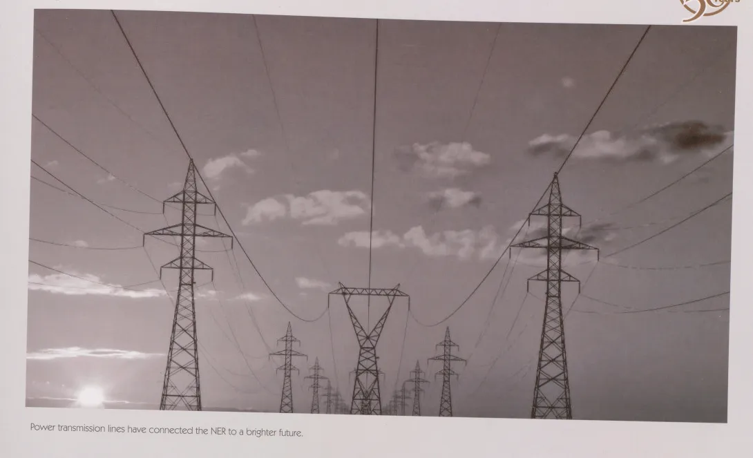 Power transmission lines have connected the NER to a brighte