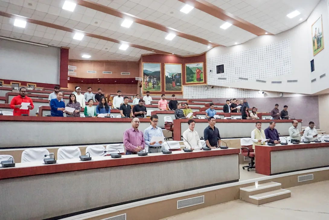 NEC officials during the oath-taking ceremony for the Swachh